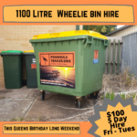 1100 litre wheelie bin services adelaide