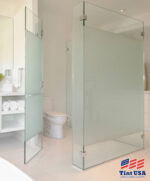 bathroom shower window frosting - tint usa of charlotte - charlotte nc