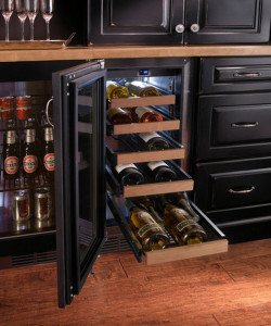 Under Counter Wine Fridge with Pull Out Drawers